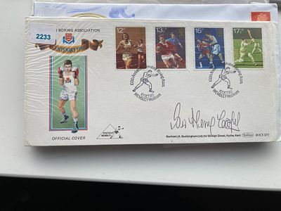 Boxing legend Sir Henry Cooper signed rare 1980 Benham Sport FDC BOCSSP3, 100th ann Boxing 