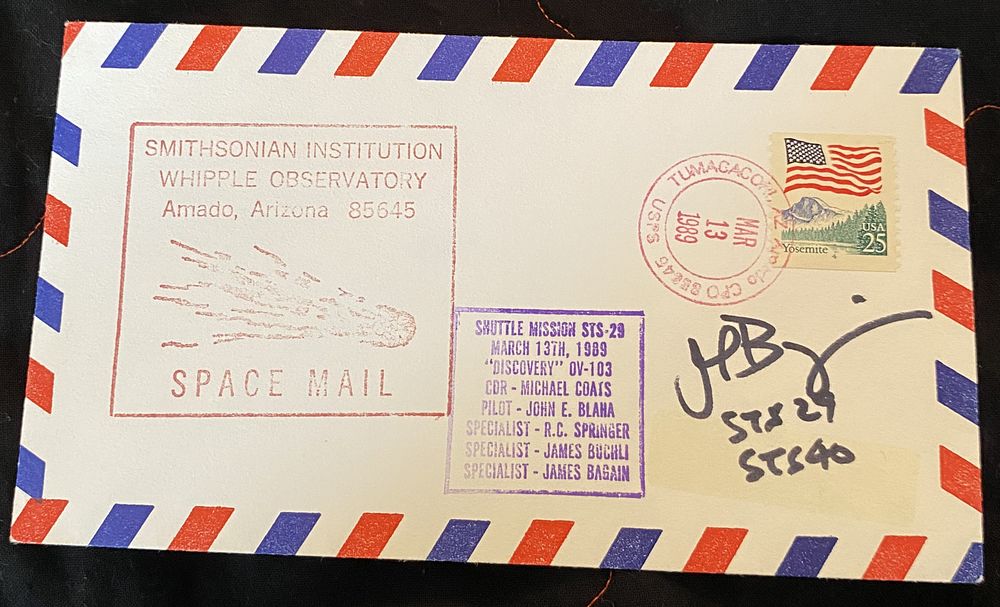 NASA Astronaut Col James P Bagian signed STS-28 Discovery OV-103 Smithsonian Institution 13 Mar 