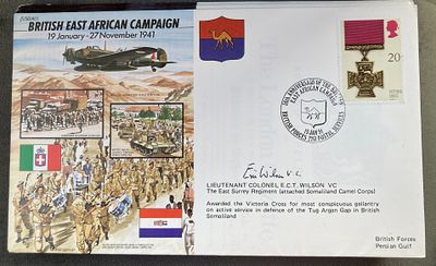 WW2 Lt Col E.C.T. Wilson VC Signed JS/50/41/1 British East African Campaign 19 Jan - 27 Nov 