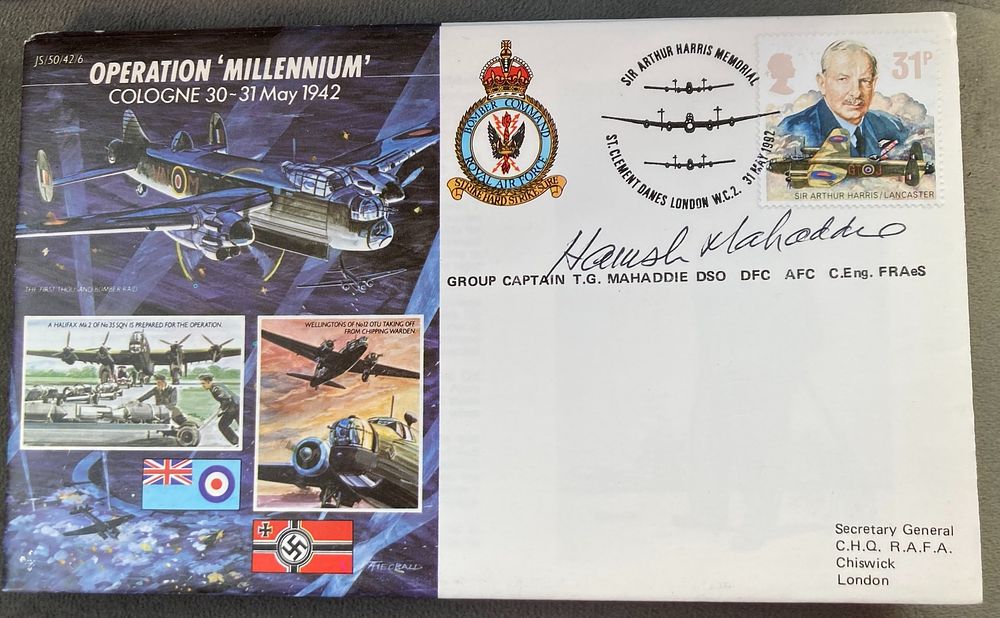 WW2 Grp Capt T.G. Mahaddie signed JS/50/42/6 Operation 'Millenium' Cologne 30-31 May 1942 WW2 
