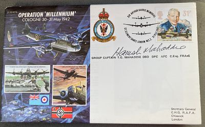 WW2 Grp Capt T.G. Mahaddie signed JS/50/42/6 Operation 'Millenium' Cologne 30-31 May 1942 WW2 