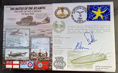 WW2 John Pudifort and Norman Bourne signed JS/50/43/6 The Battle of the Atlantic The End of the 