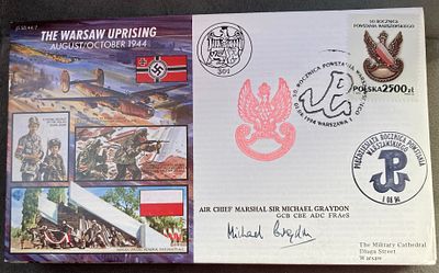 WW2 Air Chief Marshal Sir Michael Graydon signed JS/50/44/7 The Warsaw Uprising Aug/Oct 1944 
