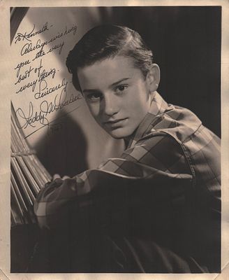 Roddy Mcdowall signed 10x8inch black and white photo. Dedicated.
