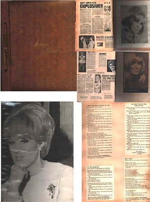 Dusty Springfield scrapbook. Contains photos and newspaper clippings.