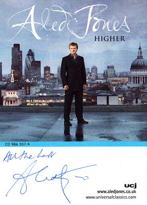 Aled Jones signed 6x4inch colour promo photo.