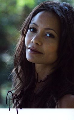 Thandie Newton signed 5x3inch colour photo.