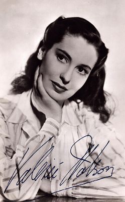 Valerie Hobson signed 6x4inch black and white photo.