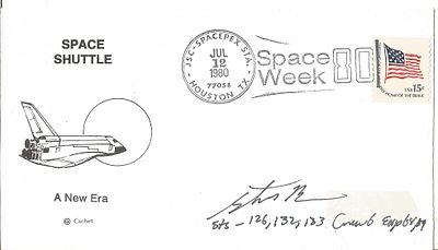 Astronaut Stephen Bowen signed Space Shuttle A New Era envelope PM JSC SPACEPEX STA, TX HOUSTON 