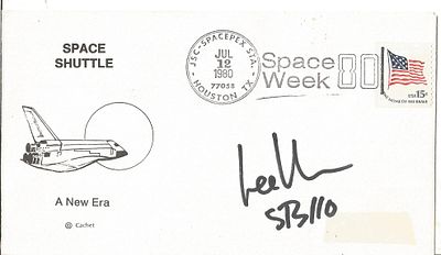 Astronaut Lee Morin signed Space Shuttle A New Era envelope PM JSC SPACEPEX STA, TX HOUSTON JUL 