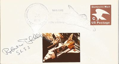 Astronaut Robert W Phillips signed 100th Anniversary of Air Travel in New Mexico envelope PM 