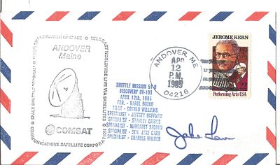 Astronaut Jake Garn signed Space Shuttle Mission 51-B Discovery 0V-103 FDC Andover ME Apr 12 