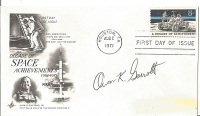 Astronaut Owen Garriott signed Decade of Space Achievement FDI PM Houston , TX Aug 2 1971.