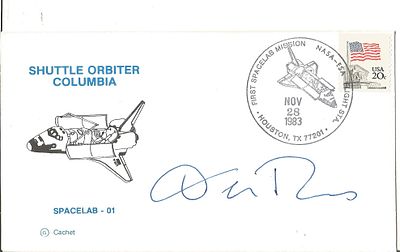 Astronaut Donald Thomas signed Shuttle Orbiter Columbia Spacelab 01 FDC PM Spacelab Mission 