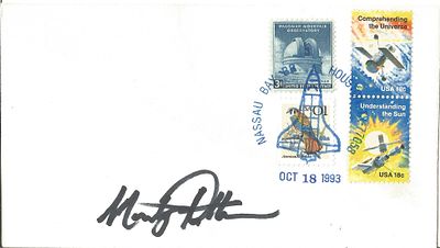 Astronaut Martin J. Fettman signed Envelope PM Nasaau Bay BR House Oct 18 1993.