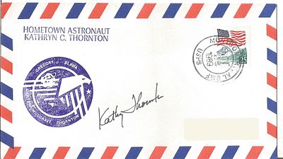 Astronaut Kathryn C. Thornton signed Envelope PM Montgomery . AL GMF USPS Nov 1989.