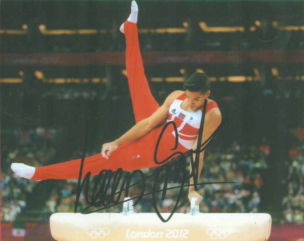 Lot 54: Olympics Louis Smith signed 10x8 colour photo pictured...