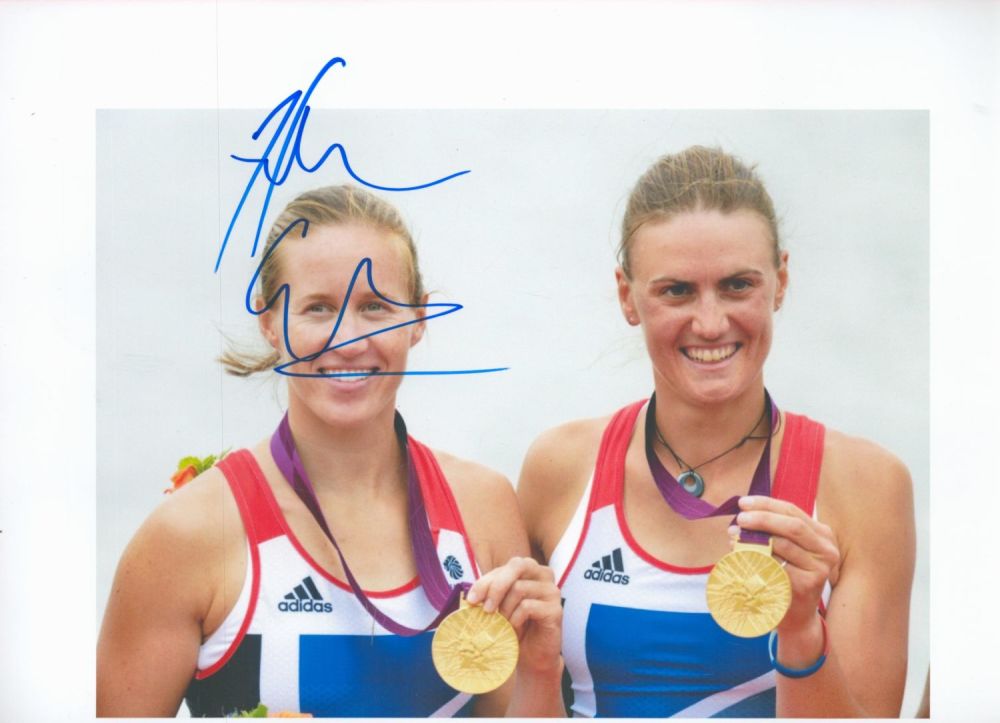 Lot 56: Olympics Heather Glover signed 12x8 colour photo pictured...