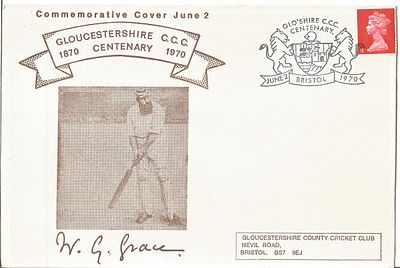 UNSIGNED Gloucester centenary FDC. 2/6/1970 Bristol.