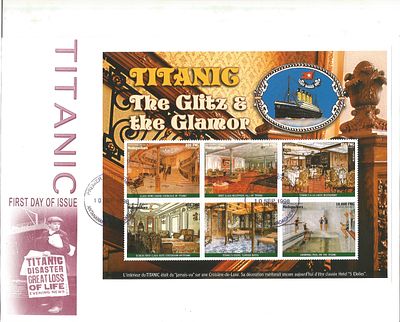 Titanitc - the glitz and glamour cover. 10/9/1998 Madagascar postmark.