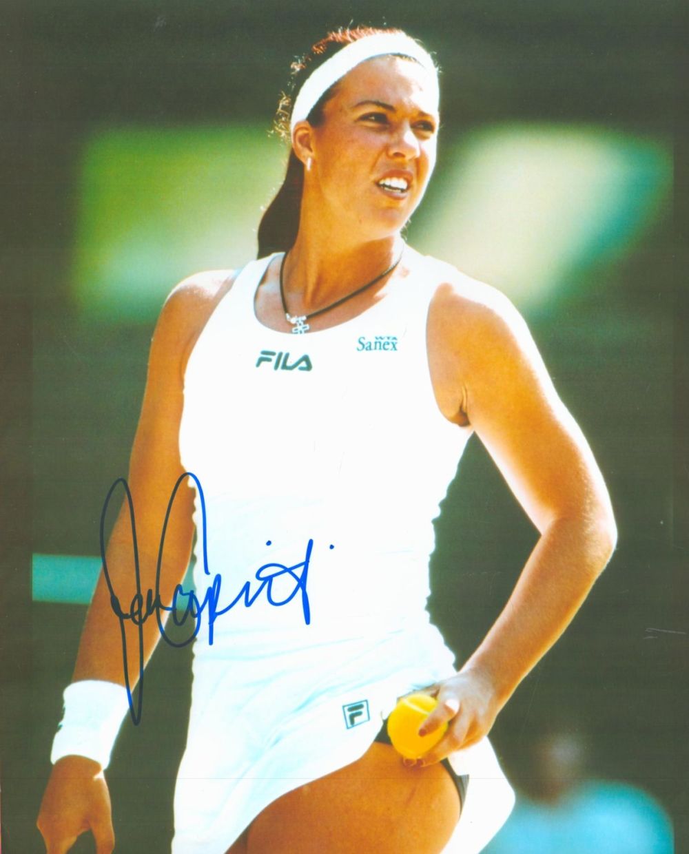Lot 74: Tennis Collection 8 assorted signed photos from some...