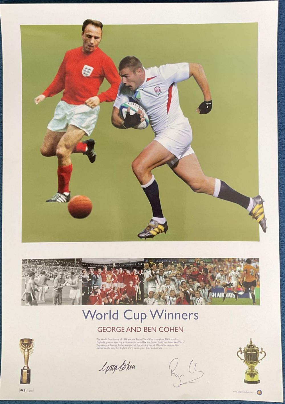 Lot 99: World Cup Winners George and Ben Cohen signed...