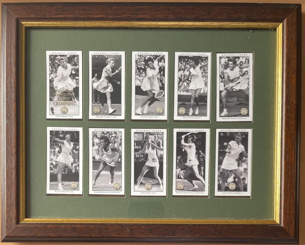 Lot 172: Post War Wimbledon Ladies Champions 9x12 Cigarette cards...