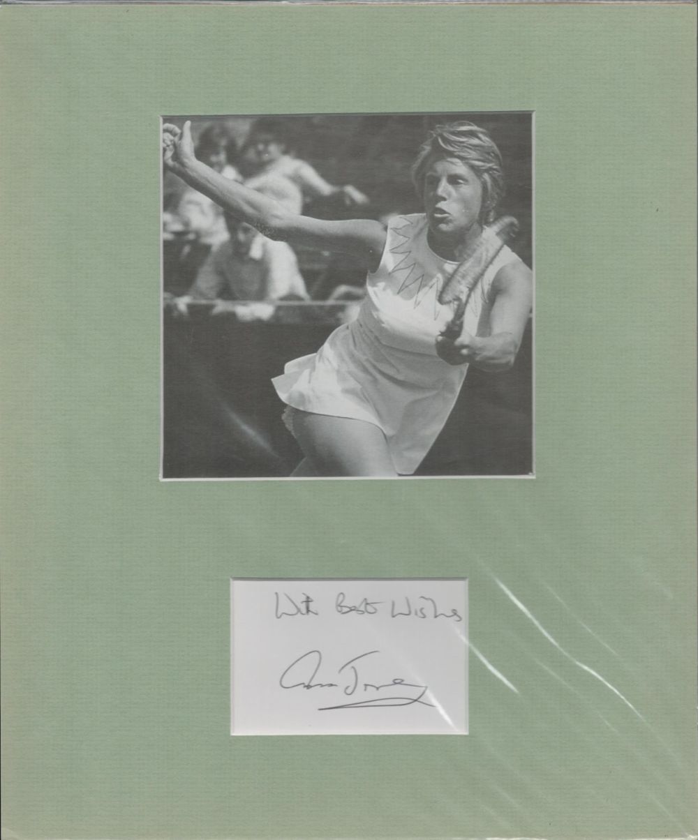 Lot 193: Ann Jones 10x12 overall size mounted signature piece....