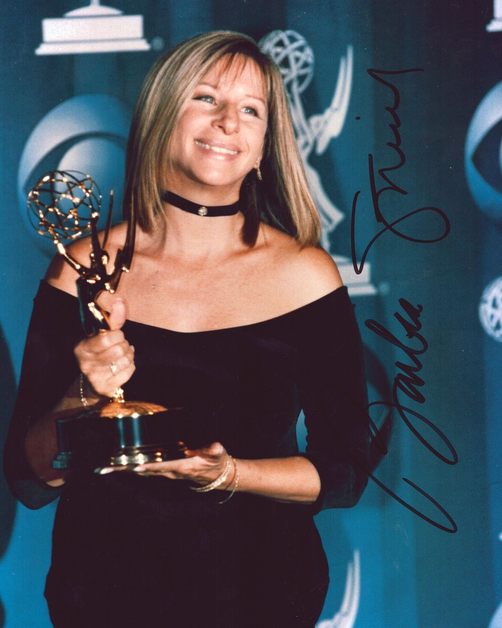 Lot 183: Barbra Streisand signed 10x8inch colour photo.