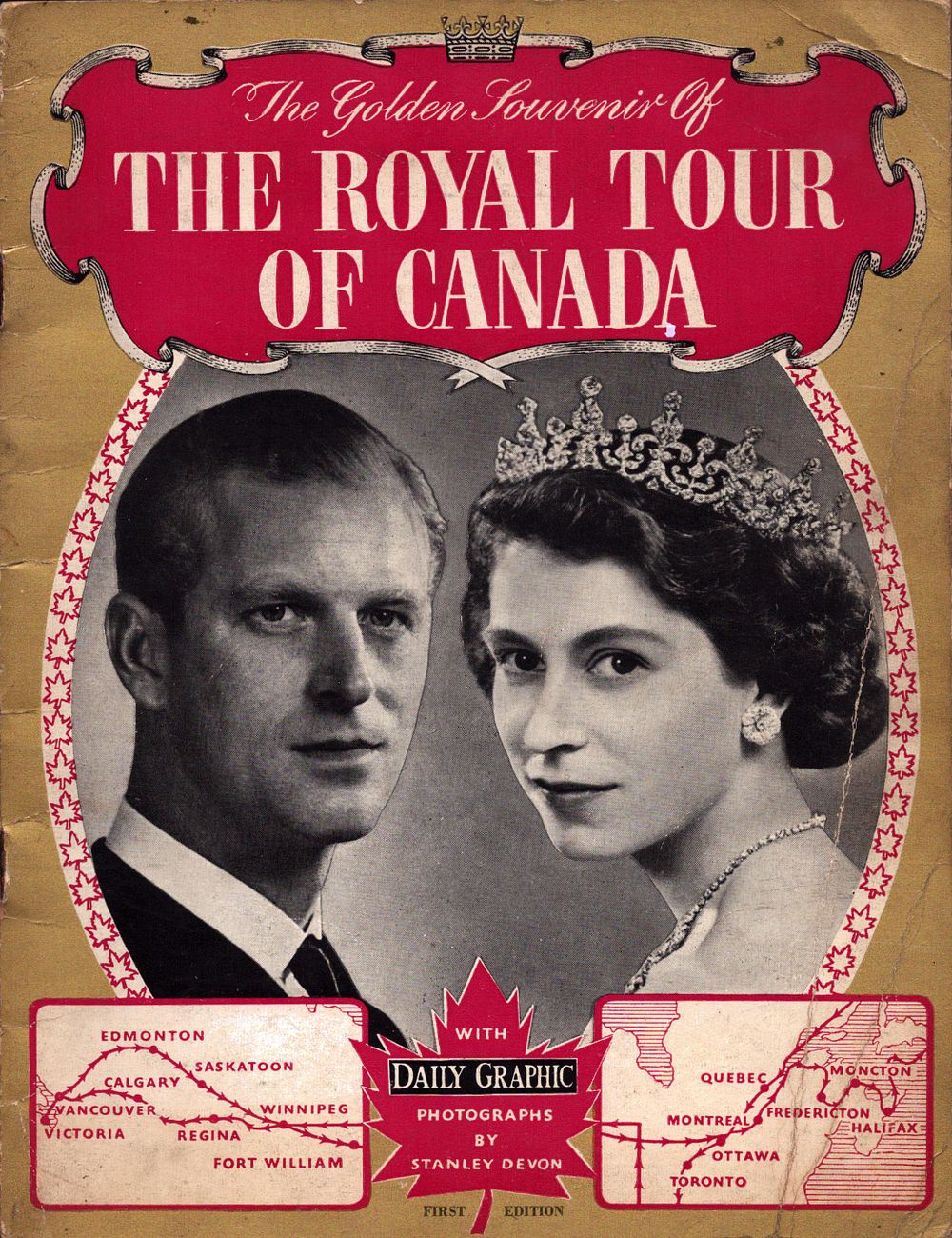 Lot 233: The Golden Souvernir The Royal Tour of Canada...