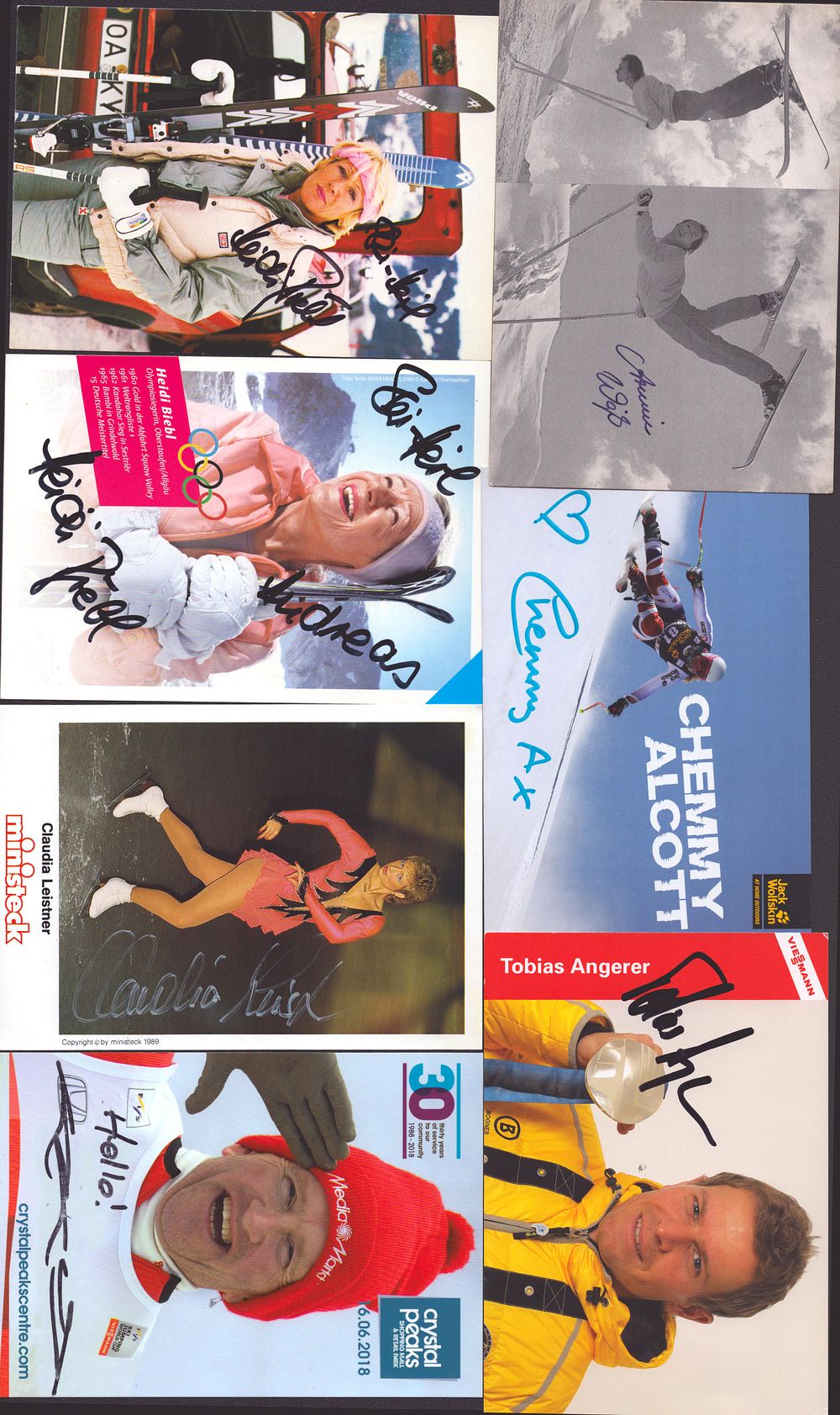 Lot 287: Winter Olympians signed collection. 14 signed photos.