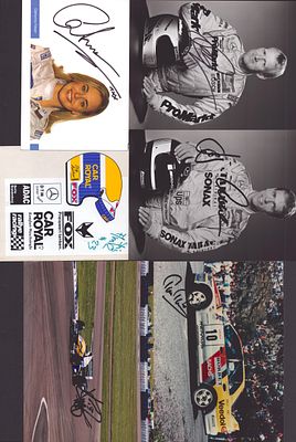 Motor racing signed collection. 20plus signed photos.