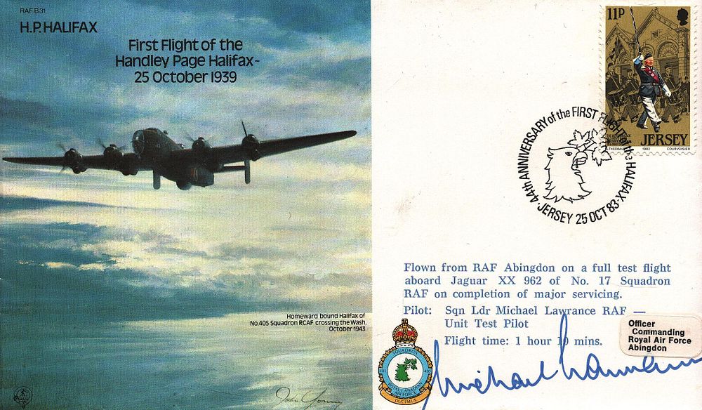 Lot 303: Michael Lawrance, Pilot: Sqn Ldr RAF - Unit...