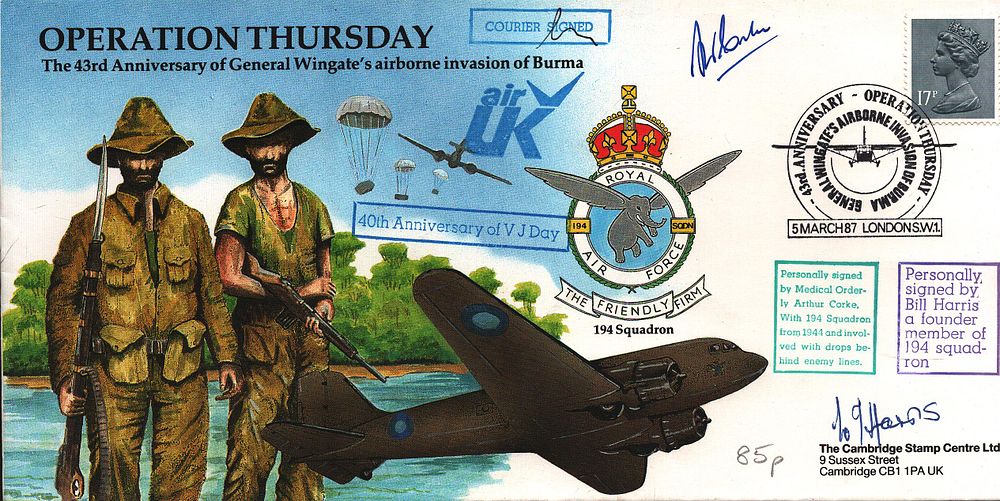 Lot 312: Arthur Corke & Bill Harris signed FDC. 40th...