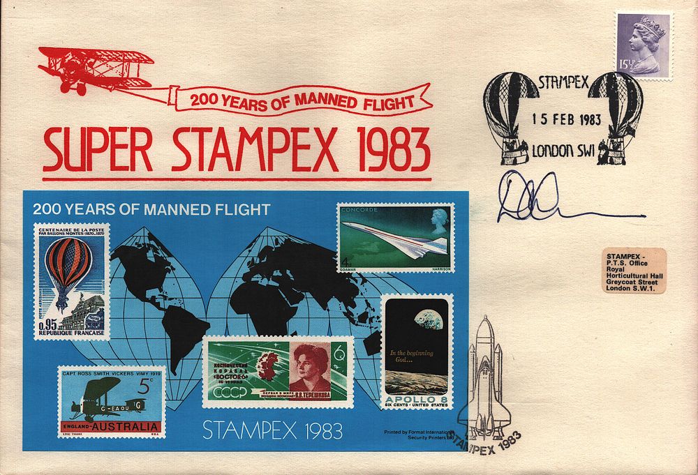 Lot 314: Don Cameron signed FDC. 200 Years of Manned...
