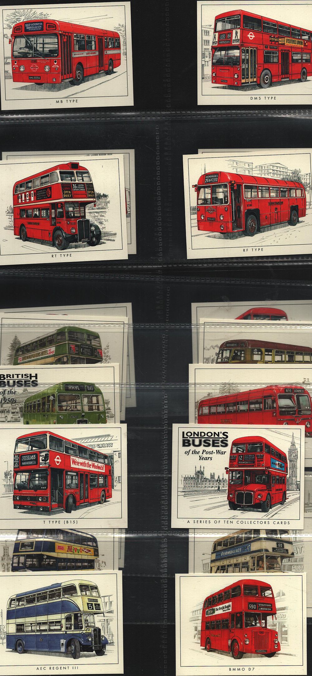 Lot 328: Cigarette Cards Collection 20. London's Buses (Golden Era).