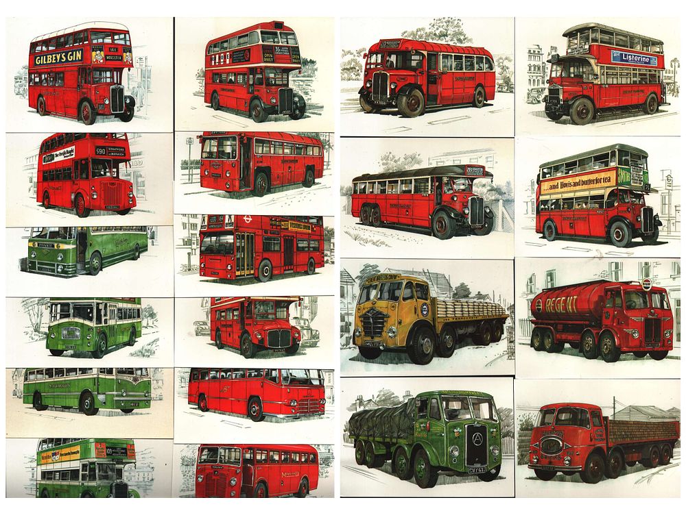 Lot 329: Post Cards Collection 20. Buses & Lorries. A...