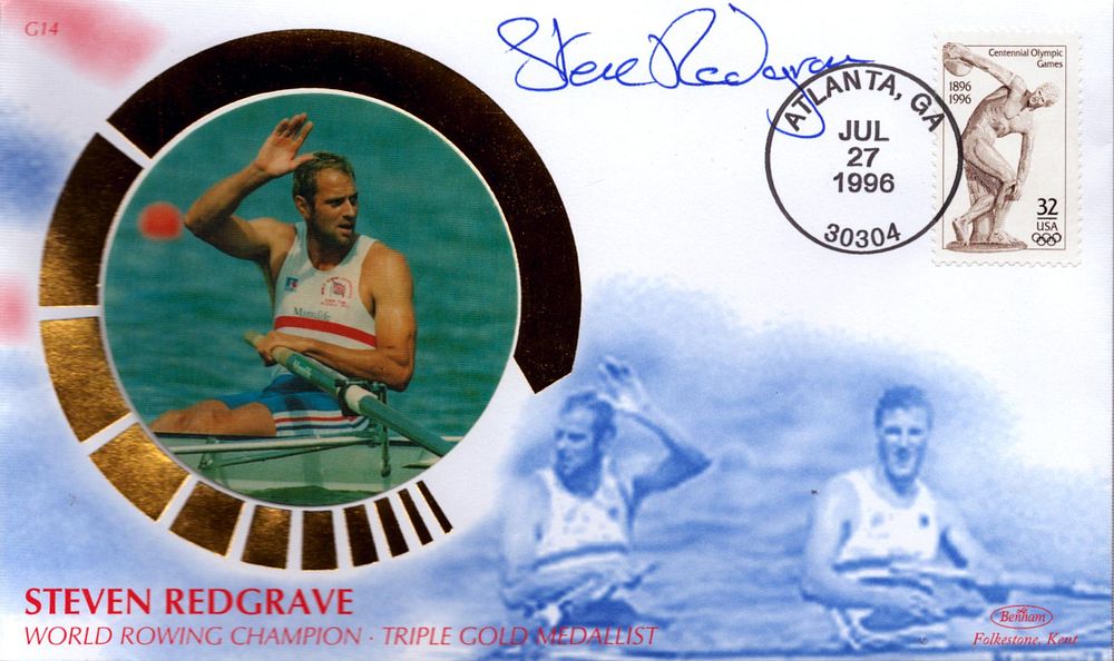 Lot 330: Steve Redgrave signed FDC. World Rowing Champion. Triple...