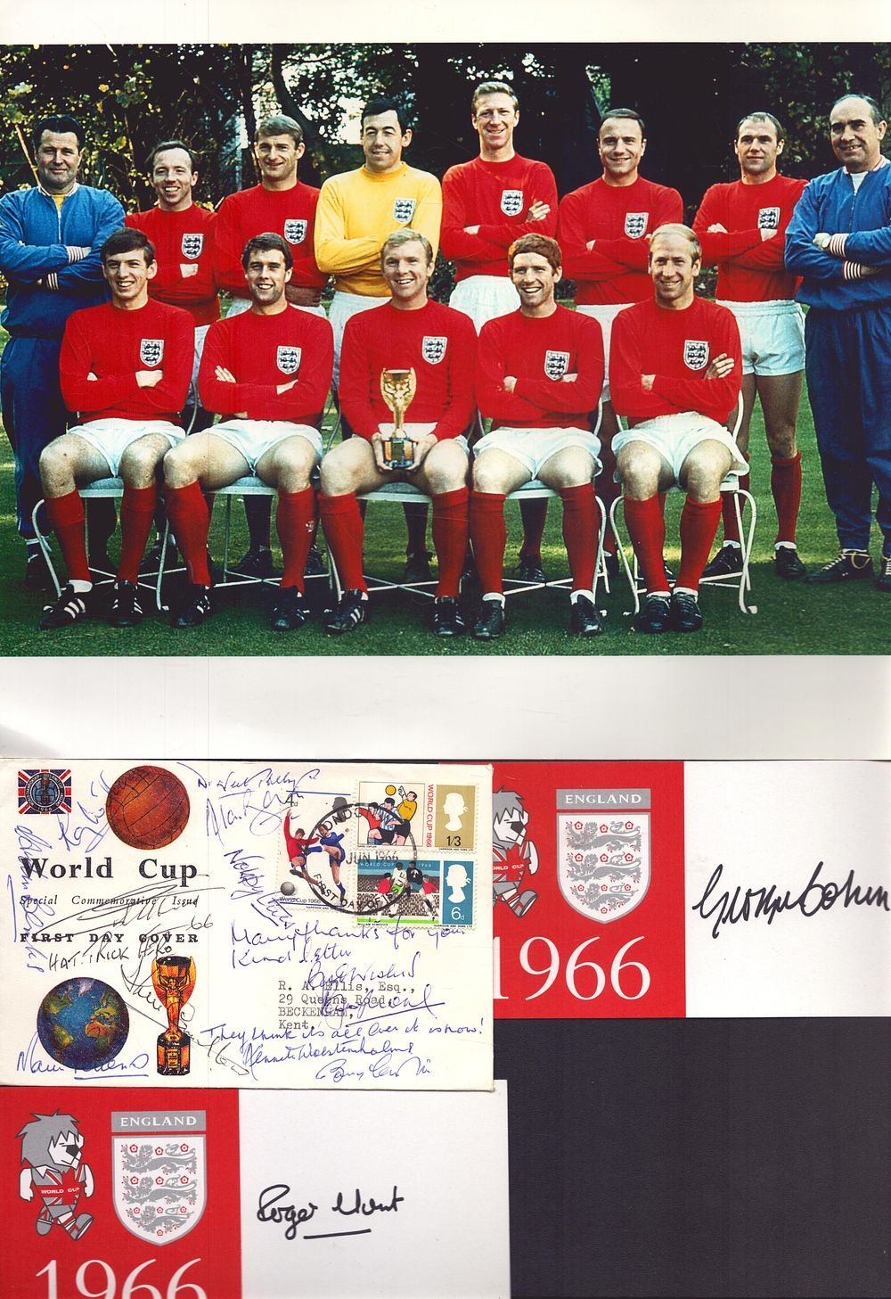 Lot 359: Bobby Moore .Alan Ball, Nobby Stiles, Bobby Charlton...