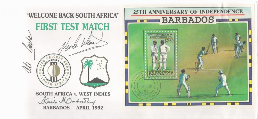 Lot 225: Cricket Welcome Back South Africa First Test Match...
