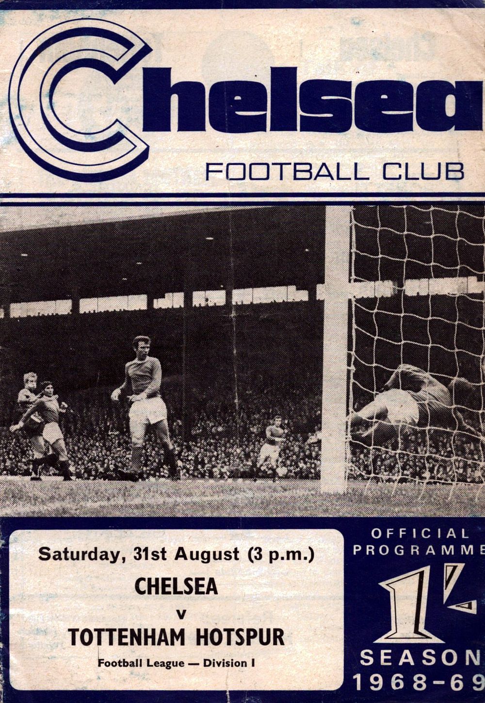 Lot 403: Chelsea football club, Chelsea v Tottenham Hotspur official...