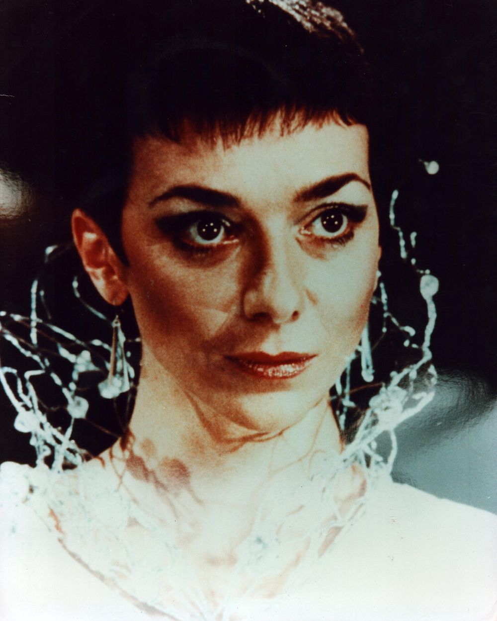 Lot 438: Unsigned 10x8inch coloured photograph of Jacqueline Pearce.