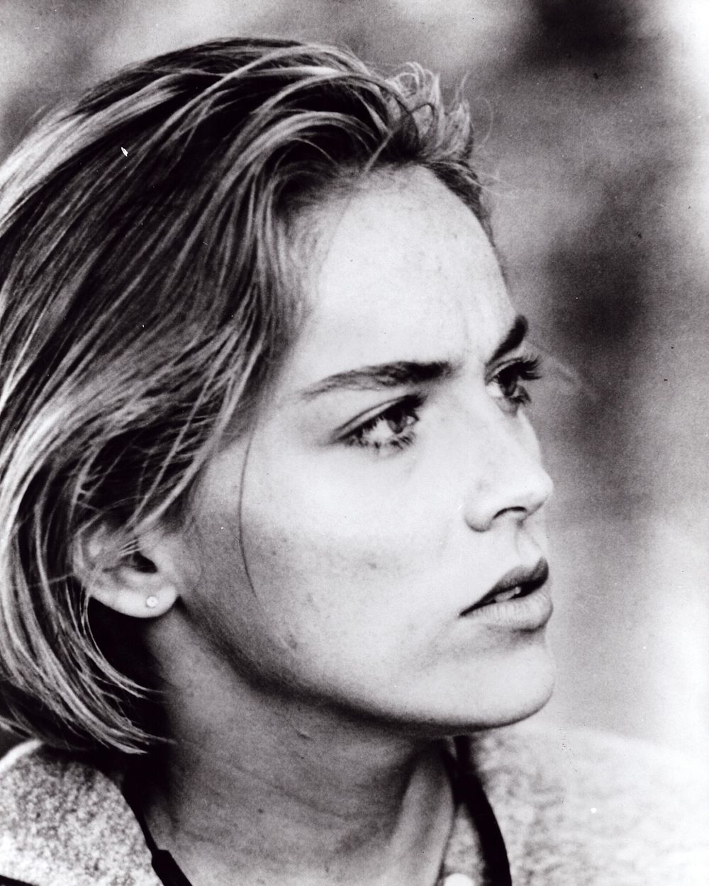 Lot 444: Unsigned 10x8inch B&W photograph of Sharon Stone.