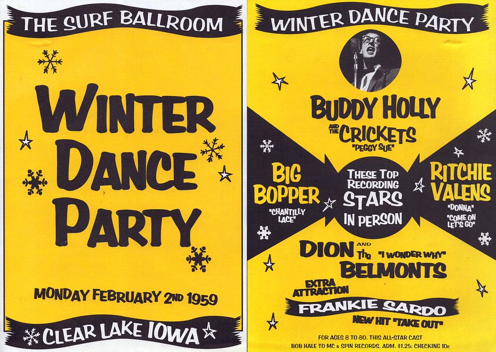 Lot 447: Set of 2 flyers from The Surf Ballroom...