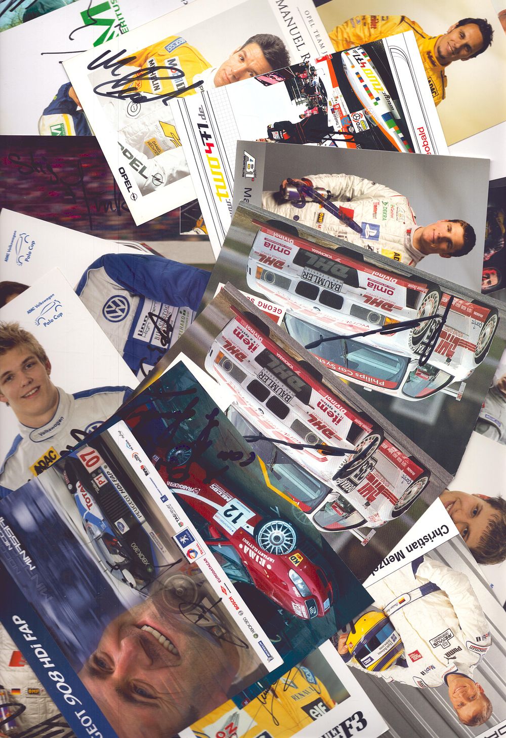 Lot 452: motor racing signed collection. 30plus signed photos.