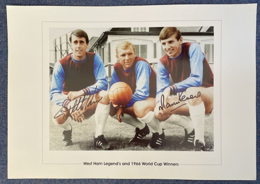 Lot 255: West Ham Legends and 1966 World Cup Winners...