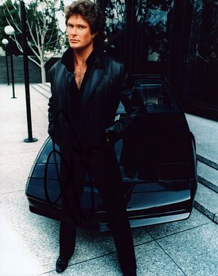 David Hassellhoff signed 10x8inch Knight Rider colour photo.