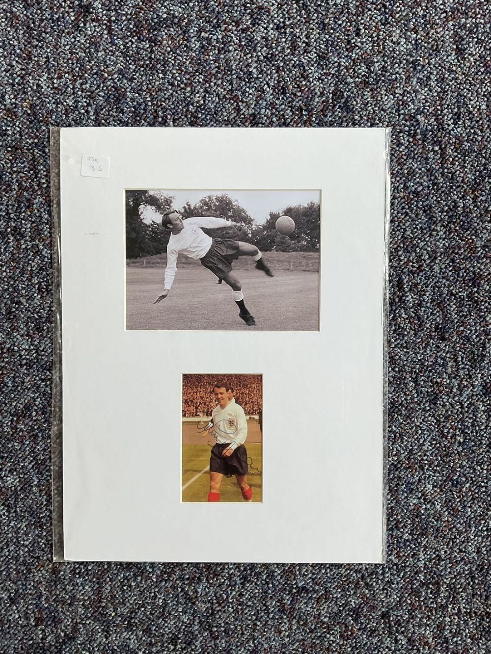 Lot 280: Football Jimmy Greaves signed 16x12 overall mounted signature...