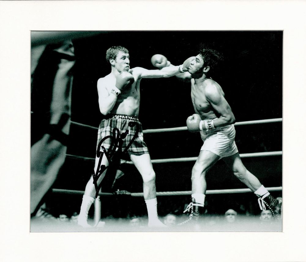 Lot 282: Boxing Ken Buchanan signed 12x10 black and white...