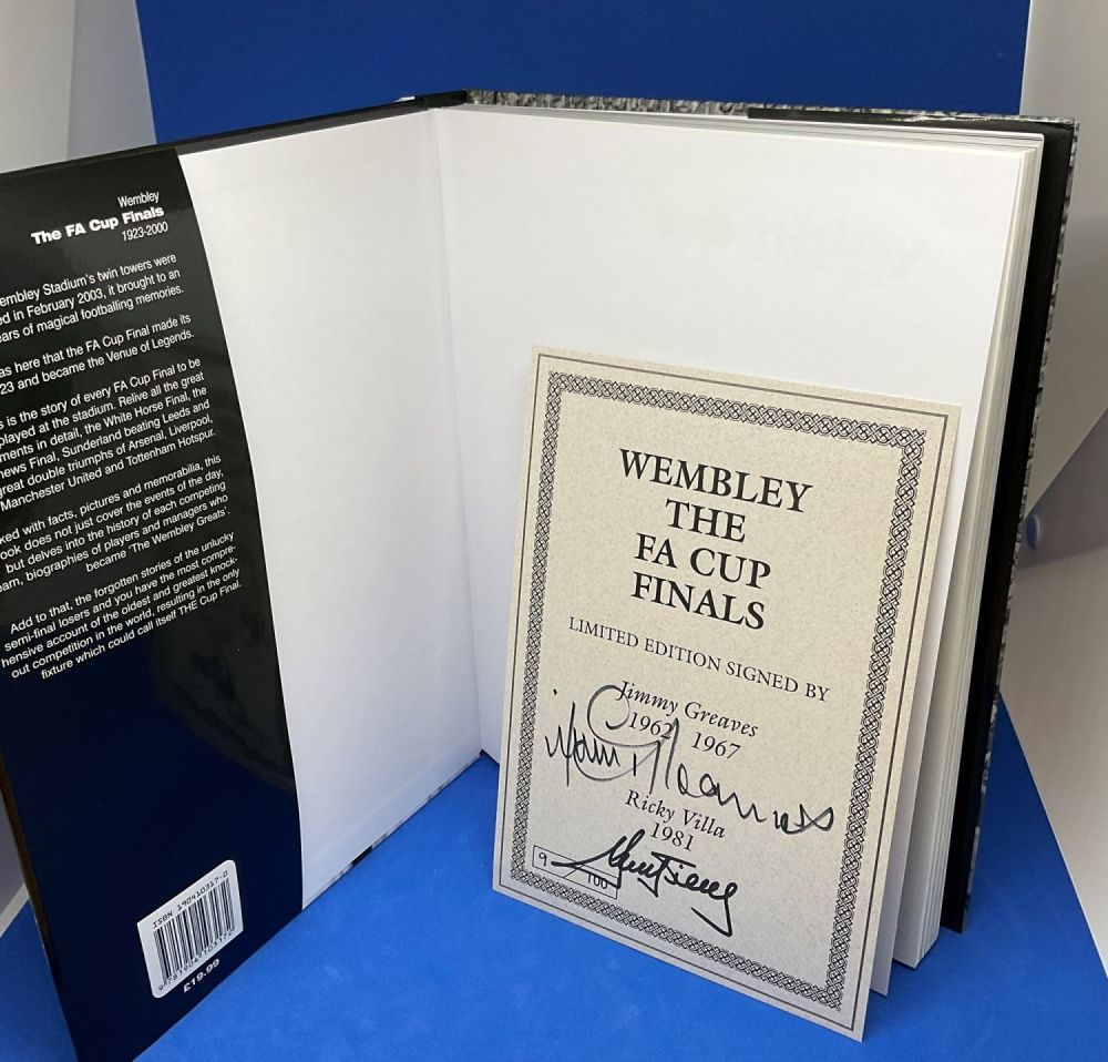 Lot 289: Jimmy Greaves and Ricky Villa signed Wembley The...